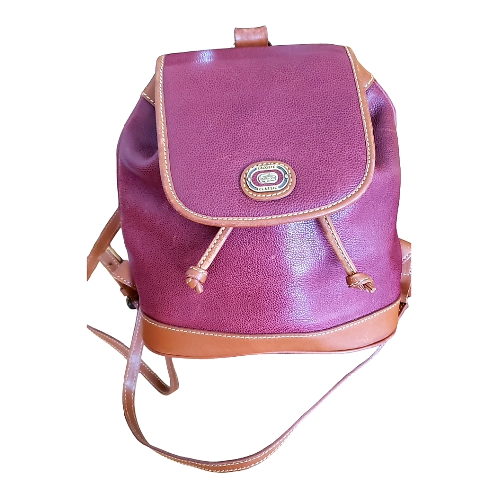 Lacoste Classic Leather Backpack